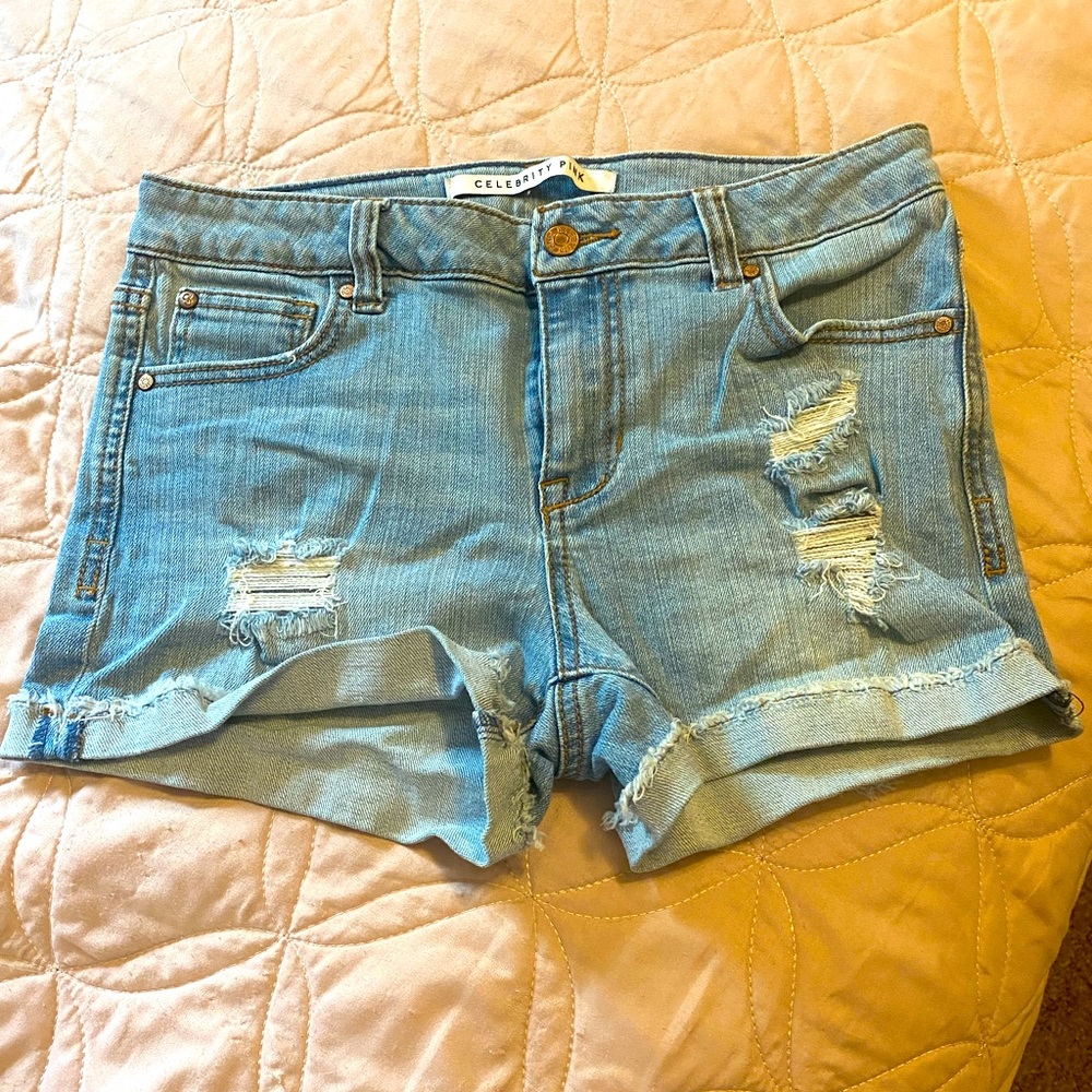 Celebrity Pink Denim Shorts